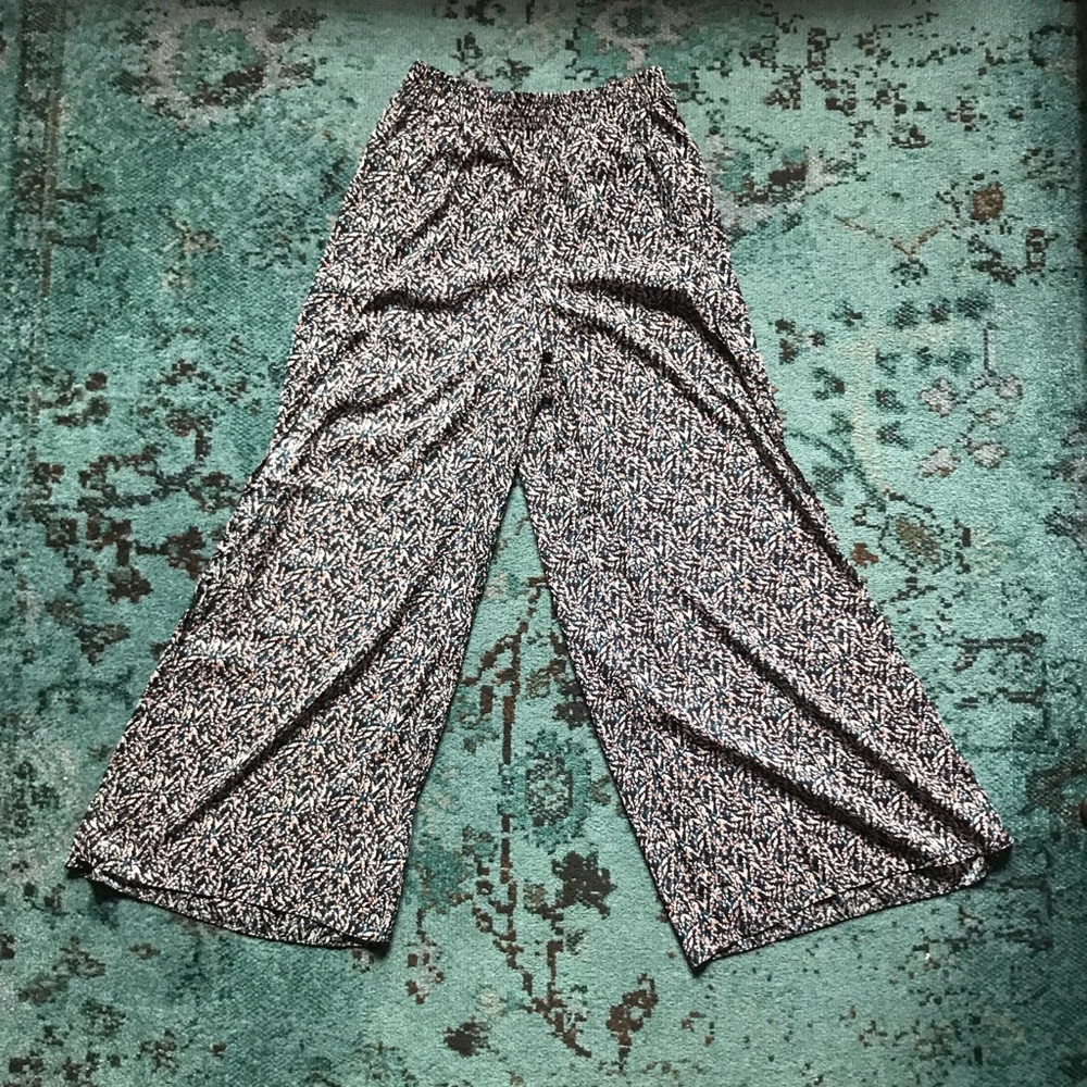 High Waisted Wide Leg Flowy Pant